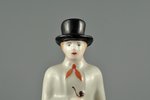 figurine, Man in traditional clothes, porcelain, Riga (Latvia), M.S. Kuznetsov manufactory, 1937-194...