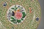 dekoratīvs šķīvis, Taurenis, Impērijas Porcelāna Rūpnīca, Krievijas impērija, 19. gs. 1. puse, 39 cm...