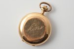 pocket watch, Germany, the 20ties of 20th cent., gold, 585 standart, 28.65 (total) g., ~10 (gold) g,...