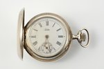 карманные часы, "Pallas", Германия, начало 20-го века, серебро, 84, 875 проба, Ø 34.8 мм, исправные...
