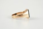 a ring, gold, 56 standard, 3.75 g., the size of the ring 19.75, heliotrope, the 2nd half of the 19th...