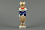 figurine, Young Pioneer Girl, porcelain, Riga (Latvia), Riga porcelain factory, molder - Zina Ulste,...