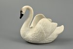 ashtray, Swan, bisque, Russian empire, Gardner manufactory, the 2nd half of the 19th cent., 9 x 11 c...