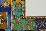 krusts, Krustā sišana, vara sakausējuma, 7-krāsu emalja, Krievijas impērija, 19. gs. 2. puse, 40.2 x...