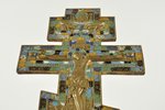 cross, The Crucifixion, copper alloy, 7-color enamel, Russia, the 2nd half of the 19th cent., 40.2 x...