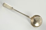 ladle, silver, 84 standard, 201 g, 30.5 cm, by Georg Heinrich Schmidt, 1895, Riga, Russia...