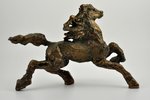 статуэтка, Конь, бронза, 22.5 x 33 см, 2-я половина 19-го века...