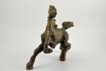 figurine, a Horse, bronze, 22.5 x 33 cm, the 2nd half of the 19th cent....