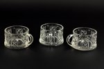 3 small cups, Russian empire, the beginning of the 20th cent., h = 5 cm, Ø = 8.1 cm, patent for 10 y...