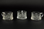 3 small cups, Russian empire, the beginning of the 20th cent., h = 5 cm, Ø = 8.1 cm, patent for 10 y...