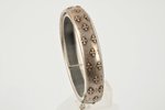 a bracelet, silver, 84 ПТ standard, 14.35 g., the item's dimensions 5.8 x 5 cm, the border of the 19...