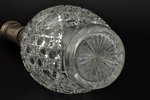 karafe, sudrabs, 84 prove, kristāls, h = 36 cm, darbnīca Gaškels S. un Šiks I., 1908-1914 g., Sanktp...