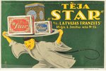Tea "Star" A/S "Latvijas Tranzits", poster, paper, 31.5 x 20.5 cm...