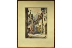 Brekte Janis (1920-1985), Old Riga City, 1967, paper, water colour, 38 x 27 cm...