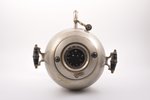 samovar, Братья Воронцовы, shape "smooth sphere", brass, nickel plating, Russia, the 2nd half of the...