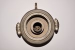 samovar, Malikov (?), shape - semivase, brass, nickel plating, Russia, 1850-1870, 43 cm, weight 5590...