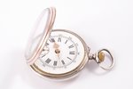 pocket watch, Spiral Brequet, Switzerland, the 18th cent., silver, 800 standart, 81.40 g, Ø 50 mm, w...