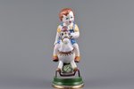 figurine, Boy on a horse, porcelain, Riga (Latvia), USSR, sculpture's work, Riga porcelain factory,...