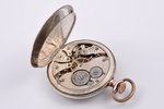 карманные часы, "Brenet", Perret & Fils, Швейцария, серебро, 84 проба, 63.05 г, Ø 49 мм, исправные...