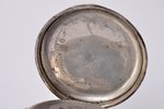 kabatas pulkstenis, Ligne Droite Spiral Breguet, "Remontoir", Šveice, 18.-19. gs., sudrabs, 800 prov...