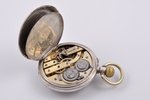 карманные часы, Ligne Droite Spiral Breguet, "Remontoir", Швейцария, 18-19-й век, серебро, 800 проба...