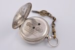 kabatas pulkstenis, "Tavannes Watch Co", KAMA, Šveice, sudrabs, 875 prove, 75.75 g, Ø 50 mm, uzvelka...
