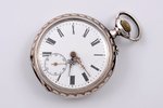 pocket watch, without trademark, Germany, the 18th cent., silver, 800 standart, 78.65 g, Ø 48 mm, in...