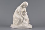 figurine, Fisherwoman, porcelain, Riga (Latvia), USSR, sculpture's work, molder - Rasma Bruzite, the...