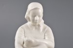 figurine, Fisherwoman, porcelain, Riga (Latvia), USSR, sculpture's work, molder - Rasma Bruzite, the...