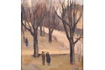 Delle Biruta (1944), In the Park, canvas, oil, 36x32 cm...