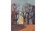 Делле Бирута (1944), Церковь, холст, масло, 50x40 см...
