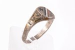 a ring, World War I, silver, 800 standard, 3.50 g., the size of the ring 19, the beginning of the 20...