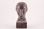 the bust of the Indira Gandi, ģipsis, USSR, sculpture's work, molder - Victor Aleksandrovitch Burlya...