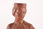 статуэтка, девушка в народном костюме, керамика, СССР, авторская работа, автор модели - Виктор Алекс...