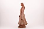 figurine, young woman in folk suit, ceramics, USSR, sculpture's work, molder - Victor Aleksandrovitc...