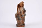 statuete, sievietes tēls Ņu stilā, keramika, Rīga (Latvija), autordarbs, 1937 g., 16 cm, paraksts uz...
