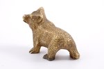 figurine, A bear, bronze, 6.9 x 3.8 x 4.7 cm, weight 249.45 g....