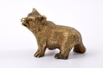 figurine, A bear, bronze, 6.9 x 3.8 x 4.7 cm, weight 249.45 g....
