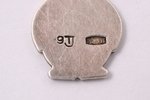 a pendant, Тallinn, silver, 916 standard, 2.75 g., the item's dimensions 2.5 cm, ~1980, Tallin...