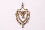 a pendant, silver, 875 standard, 4.05 g., the item's dimensions 4.75 x 3 cm, 1954, artel "Po zavetam...
