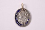 a pendant, pendant icon, Great Martyr Barbara and Healer Panteleimon, silver, 84 standard, 1.75 g.,...