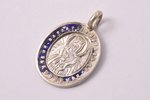 a pendant, pendant icon, Great Martyr Barbara and Healer Panteleimon, silver, 84 standard, 1.75 g.,...