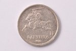 5 литов, 1936 г., серебро, Литва, 8.80 г, Ø 27.2 мм, XF, VF...