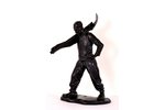 sculpture, "The farmer on the way home from work", cast iron, 53 cm, weight 11 450 g., USSR, Kasli,...