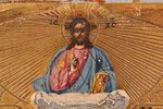 ikona, Svētais Aleksandrs Ņevskis, dēlis, gleznojums, vizuļzelts, 19. gs. 2. puse, 22.3 x 17.5 x 2 c...