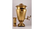 samovar, Voroncov factory in Tula, with funnel, brass, Russia, the border of the 19th and the 20th c...