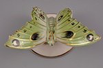 figurine, Buterfly, porcelain, Riga (Latvia), USSR, Riga porcelain factory, the 50ies of 20th cent.,...