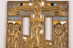 krusts, "Kristus Krustā Sišana", ar Dievmāti un sv. Martu uz kreisās plāksnes un apustuli Jāni Teolo...