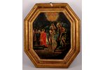 икона, Крещение Господне, доска, живопиcь, Российская империя, 18-й век, 37.4 x 30 см (размеры иконы...