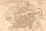 karte, Plan de la ville de Saint Petersbourg (Sanktpēterburgas karte), 1802 g., 45.1 x 39.5 cm...